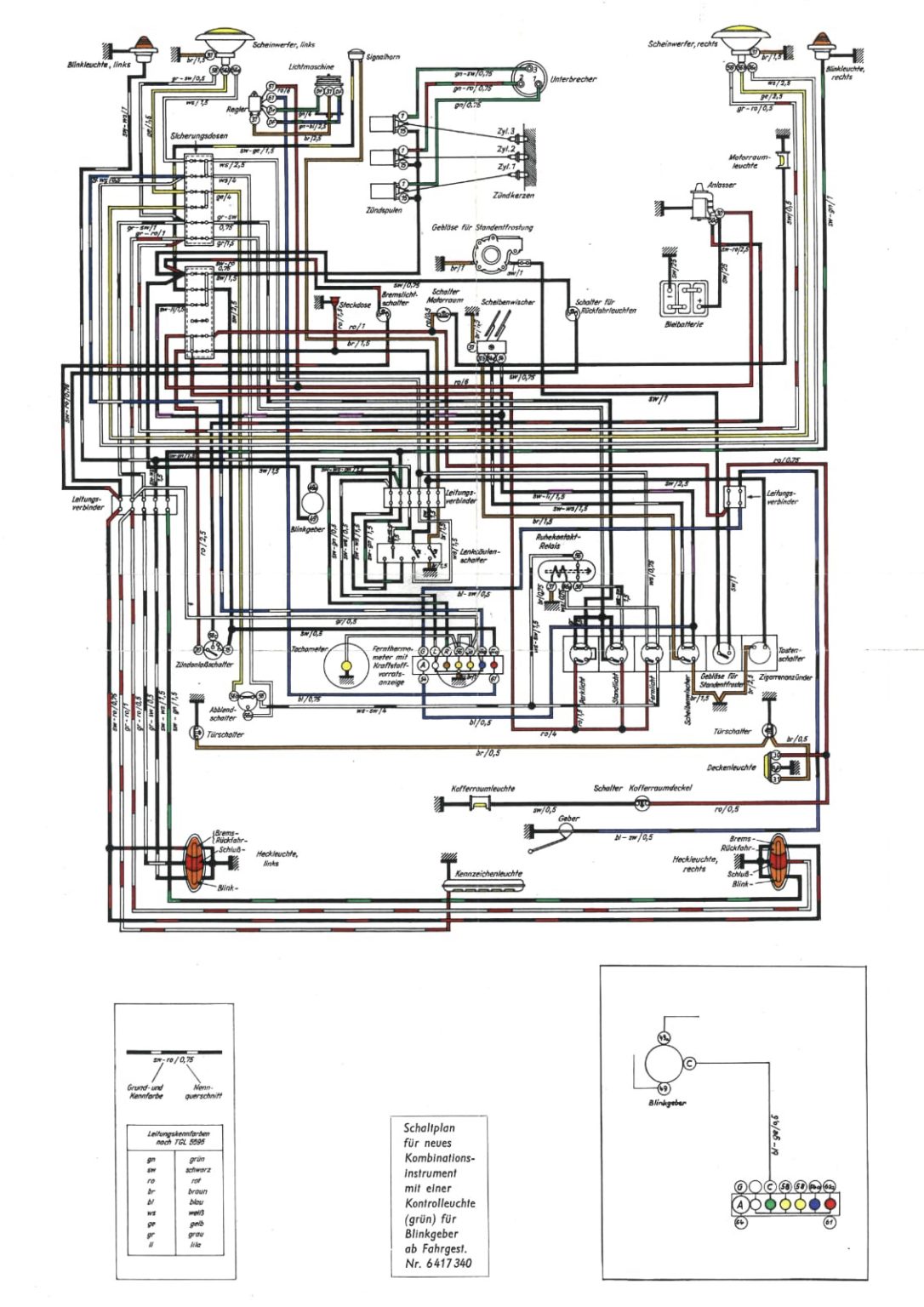 Schaltplan für Wartburg 311 - Thomas' IFA Garage