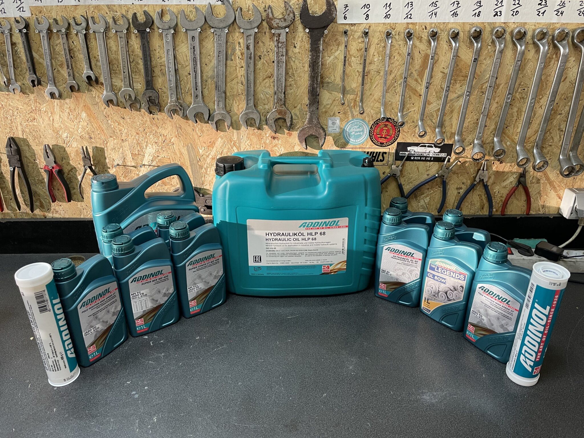 Trabant Getriebeöl Addinol HLP 68 1L Flasche Thomas' IFA Garage